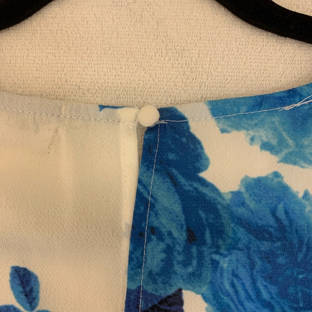 Fab’rik blue long sleeve floral romper - Picture 7 of 9